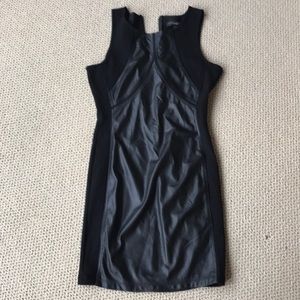 Sanctuary sleeveless faux leather minidress